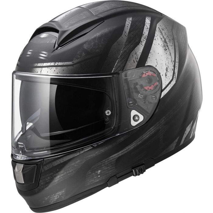ls2 chrome helmet LS2 Citation Razor Helmet Large Black/Chrome