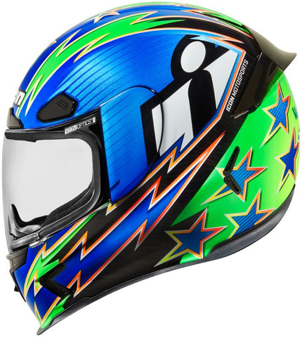 Icon Airframe Pro (Warbird Blue) Helmet Large - Throttle City Cycles