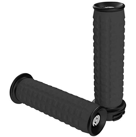 RSD Traction Grips - Black, Color: Black 0063-2067-B - Throttle City Cycles