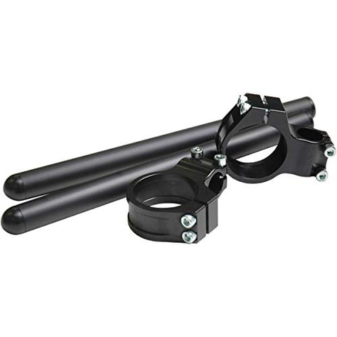 Vortex Clip-Ons (7 Degree / 35mm) (Black) Compatible with 84-85 Yamaha RZ350 - Throttle City Cycles