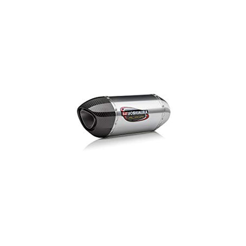 Yoshimura Alpha Slip-On Exhaust (Street/Stainless Steel/Stainless Steel/Carbon Fiber/Works Finish) Compatible with 18 Kawasaki NINJA-H2SX - Throttle City Cycles