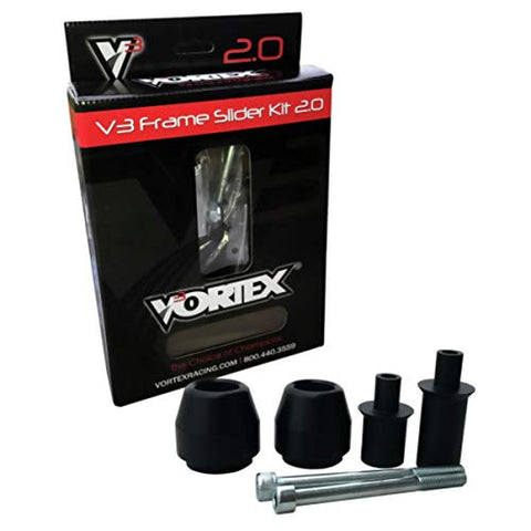Vortex V3 2.0 Frame Slider Kit (No Modification) Compatible with 11-12 Ducati 848EVO - Throttle City Cycles
