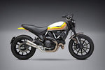 Yoshimura R-34 Slip-On Exhaust (Race/Stainless Steel/Stainless Steel/Aluminum/Works Finish) for 15-19 Ducati SCRAMFUL - Throttle City Cycles