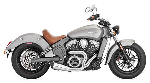 Freedom Performance IN00081 Combat 2:1 Shorty Exhaust Systems - Chrome/Black - Throttle City Cycles