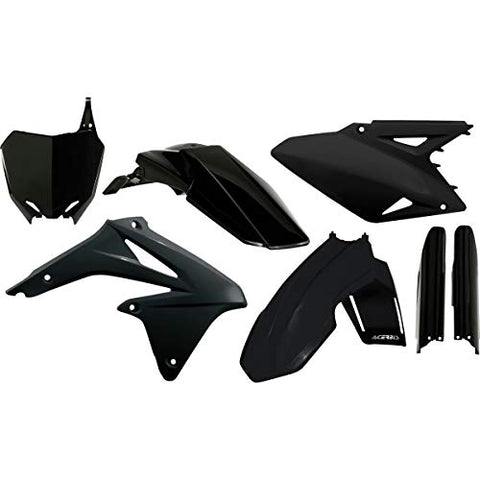 Acerbis Full Plastic Kit (Black) Compatible with 14-17 Suzuki RMZ450 - Throttle City Cycles