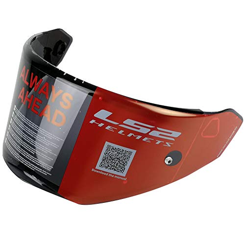 ls2 ff324 metro helmet Anti-Scratch Motorcycle Visor Face Shield (Smoke) Color:Resolute Red Everywhere Belt Bag Large icon-pricebeat