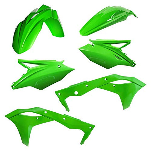 Acerbis Green Plastic Kit For Kawasaki KX 250 F 2018 2685810006 - Throttle City Cycles