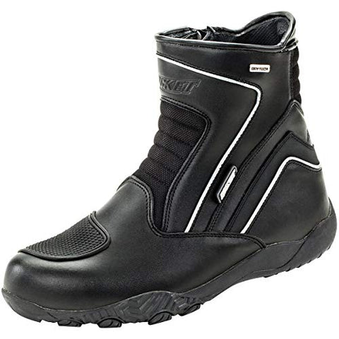 Joe Rocket Men's Meteor FX Mid Leather Motorcycle Riding Boot - Throttle City Cycles