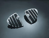Kuryakyn 4452 Motorcycle Foot Control Component: ISO Wing Mini Board Floorboards without Adapters, Chrome, 1 Pair - Throttle City Cycles