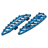 Arlen Ness 06-892 Blue Ness MX Billet Floorboards - Throttle City Cycles