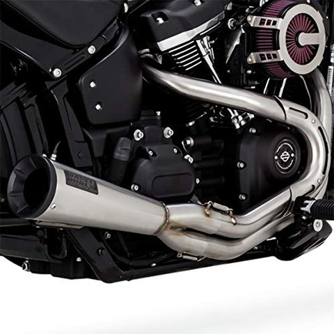 Vance & Hines Upsweep 2-Into-1 Exhaust (Stainless) for 18-19 Harley FXBB - Throttle City Cycles