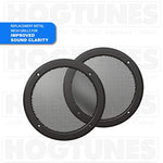 Hogtunes 462R-RM Gen4 6.5" 2 Ohm Replacement Rear Speakers with Grills for 2014+ Harley-Davidson Ultra/Trike Models 462R-RM - Throttle City Cycles
