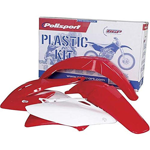 Polisport Plastics Kit Red for Honda CRF250R CRF 250R 04-05 - Throttle City Cycles