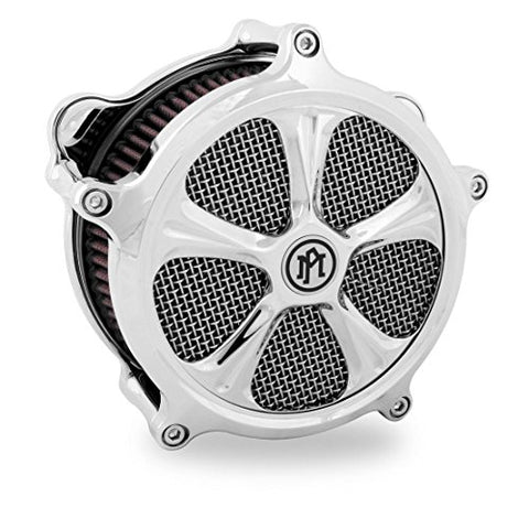 Performance MacHine Super Gas Wrath Air Cleaner Faceplate Chrome for HD - Throttle City Cycles