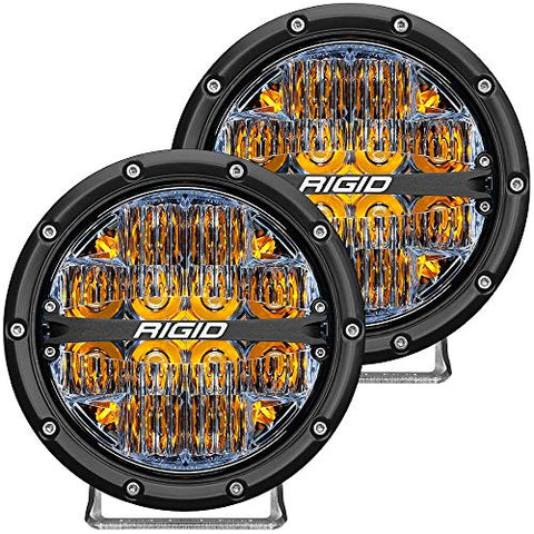 Rigid Industries 360-Series 6" LED Off-Road Fog Light Drive Beam w/Am. [36206] - Throttle City Cycles