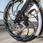 Arlen Ness Front Left 6 Piston Caliper for 14" Rotors Black 02-211 - Throttle City Cycles