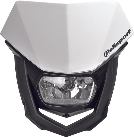 POLISPORT HEADLIGHT HALO WHITE 865740001 - Throttle City Cycles