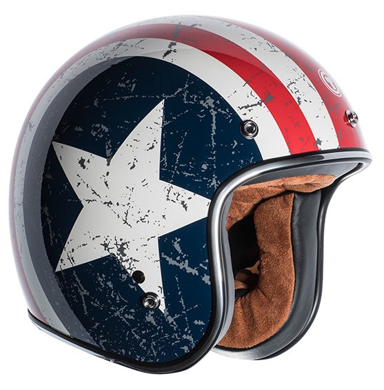 50cm motorcycle helmet Torc T50 Helmet (Stars & Flags)