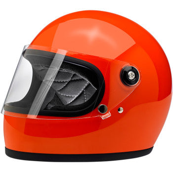 Biltwell Gringo S ECE Helmet (Gloss Hazard Orange) XS - Throttle City Cycles
