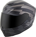 SCORPION EXO EXO-R420 FULL-FACE HELMET TRACKER TITANIUM/BLACK - Throttle City Cycles