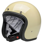 Biltwell Bonanza Helmet (Gloss Vintage White) X-SMALL - Throttle City Cycles