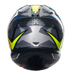 AGV K6 Joan Adult Street Motorcycle Helmet - (Black/Blue/Yellow) Size M/S - Throttle City Cycles
