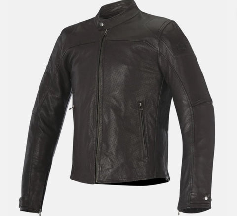 Alpinestars Brera Airflow Leather Jacket (Black) 48 - Throttle City Cycles