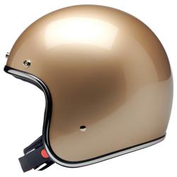 champagne colored motorcycle helmets Biltwell Bonanza Helmet (Metallic Champagne) SMALL