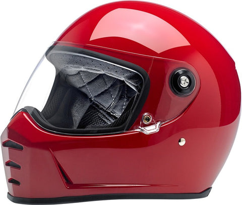 Biltwell Lane Splitter Helmet - Gloss Blood Red SMALL - Throttle City Cycles