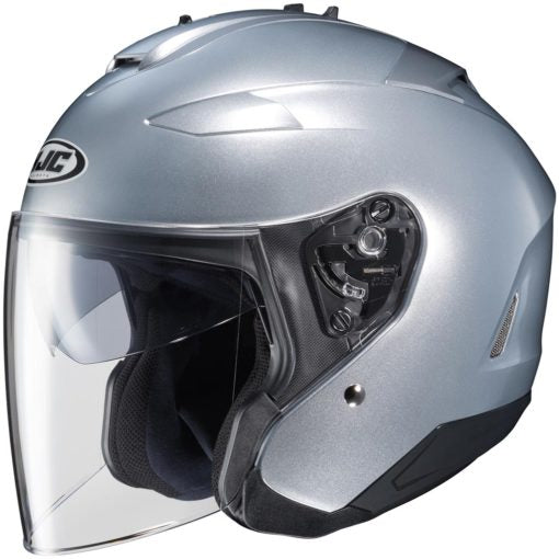 hjc cl 33 helmet HJC IS-33 II Open-Face Motorcycle Helmet (Silver, Large)