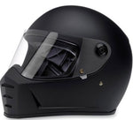 Biltwell Lane Splitter Helmet - Flat Black XS - Throttle City Cycles