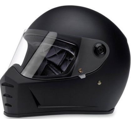 Biltwell Lane Splitter Helmet - Flat Black XS - Throttle City Cycles