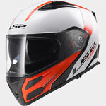 LS2 Metro Helmet (White/Red) L - Throttle City Cycles