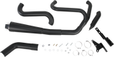 EXHAUST RR2-1UP FXD BLK - Throttle City Cycles