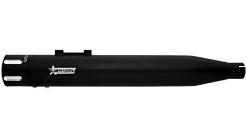 Freedom HD00619 Exhaust (4 in Eagle Slip-On Black Sculpted Tip) - Throttle City Cycles