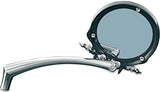 Kuryakyn 1450 Motorcycle Handlebar Accessory: Zombie Skull Rear View Side Mirrors for Harley-Davidson Motorcycles, Chrome, 1 Pair - Throttle City Cycles