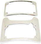 Custom Dynamics Turn Signal Eliminator Kit for Harley Touring Models - Chrome Plated & LED illuminated, curved license plate frame and tail light mount (CD-TS-ELIM-C) - Throttle City Cycles