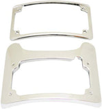 Custom Dynamics Turn Signal Eliminator Kit for Harley Touring Models - Chrome Plated & LED illuminated, curved license plate frame and tail light mount (CD-TS-ELIM-C) - Throttle City Cycles