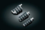 Kuryakyn 8028 Motorcycle Footpegs: Premium Dually ISO Pegs with Male Mount Adapters, Chrome, 1 Pair - Throttle City Cycles