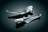 Kuryakyn 1080 Motorcycle Handlebar Accessory: Boss Blades Adjustable Clutch Lever for 1996-2017 Harley-Davidson Motorcycles with Cable Clutch, Chrome, 1 Pair - Throttle City Cycles