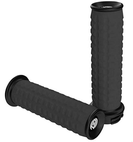 RSD Traction Grips - Black, Color: Black 0063-2068-B - Throttle City Cycles