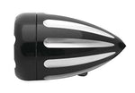 Arlen Ness Deep Cut Bullet Style Signal with White Fire Ring LEDs Black 12-769 - Throttle City Cycles