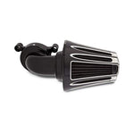 Arlen Ness 90 Degree Monster Sucker Air Cleaner Deep Cut Cover Black 81-009 - Throttle City Cycles