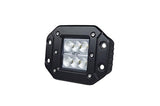 Totron T1230 Cube FLUSH MOUNT Six 5W SPOT (PAIR) - Throttle City Cycles