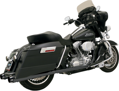 MUFFLERS 4" FLUTE FL BLK - Throttle City Cycles