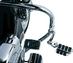 Kuryakyn 8028 Motorcycle Footpegs: Premium Dually ISO Pegs with Male Mount Adapters, Chrome, 1 Pair - Throttle City Cycles