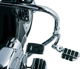 Kuryakyn 8028 Motorcycle Footpegs: Premium Dually ISO Pegs with Male Mount Adapters, Chrome, 1 Pair - Throttle City Cycles