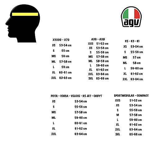 agv crash helmet sizes safe profile AGV K3 Mono Helmet Seta