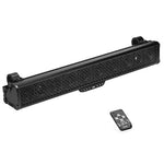 BOSS Audio Systems BRT34A ATV UTV Sound Bar System - 34 Inches Wide, IPX5 Rated Weatherproof, Bluetooth, Amplified, 3 inch Speakers, 1 Inch Horn Loaded Tweeters, Easy Installation for 12 Volt Vehicles - Throttle City Cycles