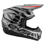EVS Sports Unisex-Adult T5 Grappler Off Road Full Face Motorcycle Helmet (Grey, X-Small) - Throttle City Cycles